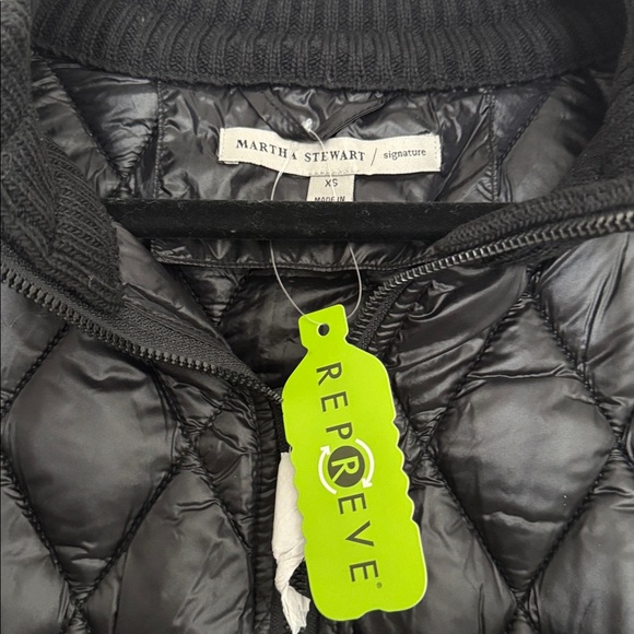 Martha Stewart Black Quilted Vest - Picture 2 of 3